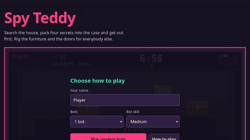 Spy Teddy game demo
